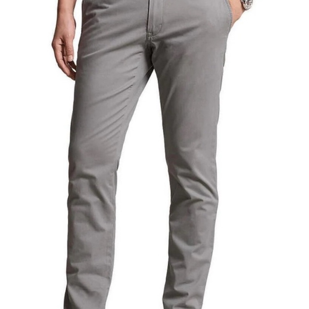 Polo Ralph Lauren Men’s Gray Stretch Slim Fit Chino Pant Size 33x32